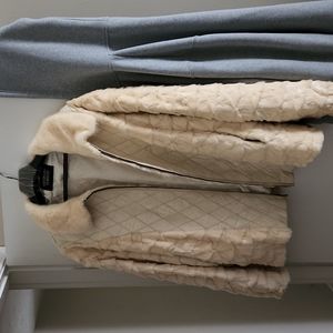 Mink jacket ,alligator front size 51 long,  cream color .